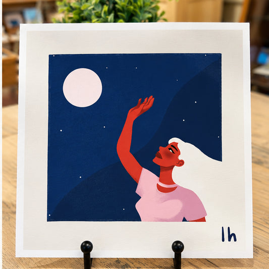 The Moon — 8×8 Art Print