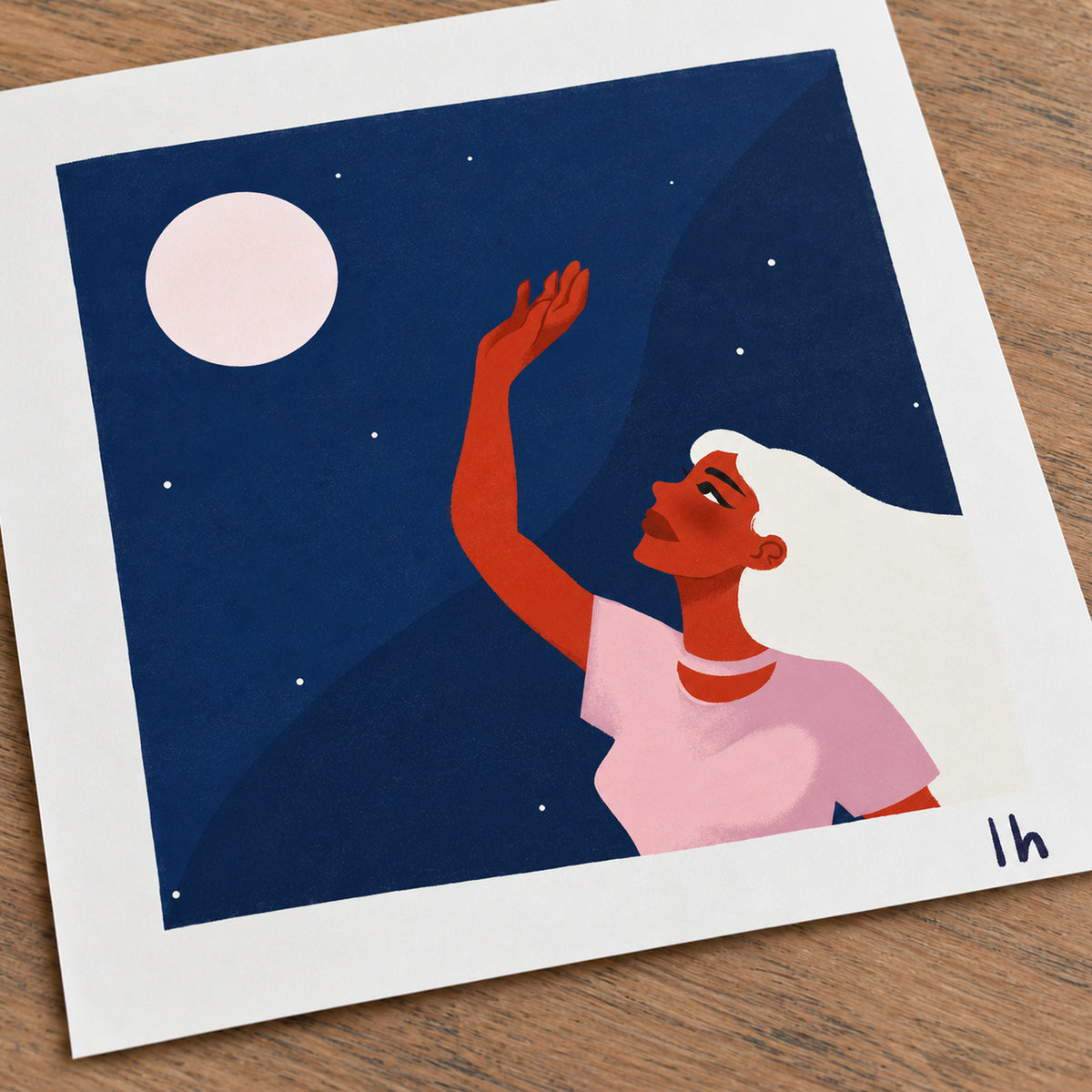 The Moon — 8×8 Art Print