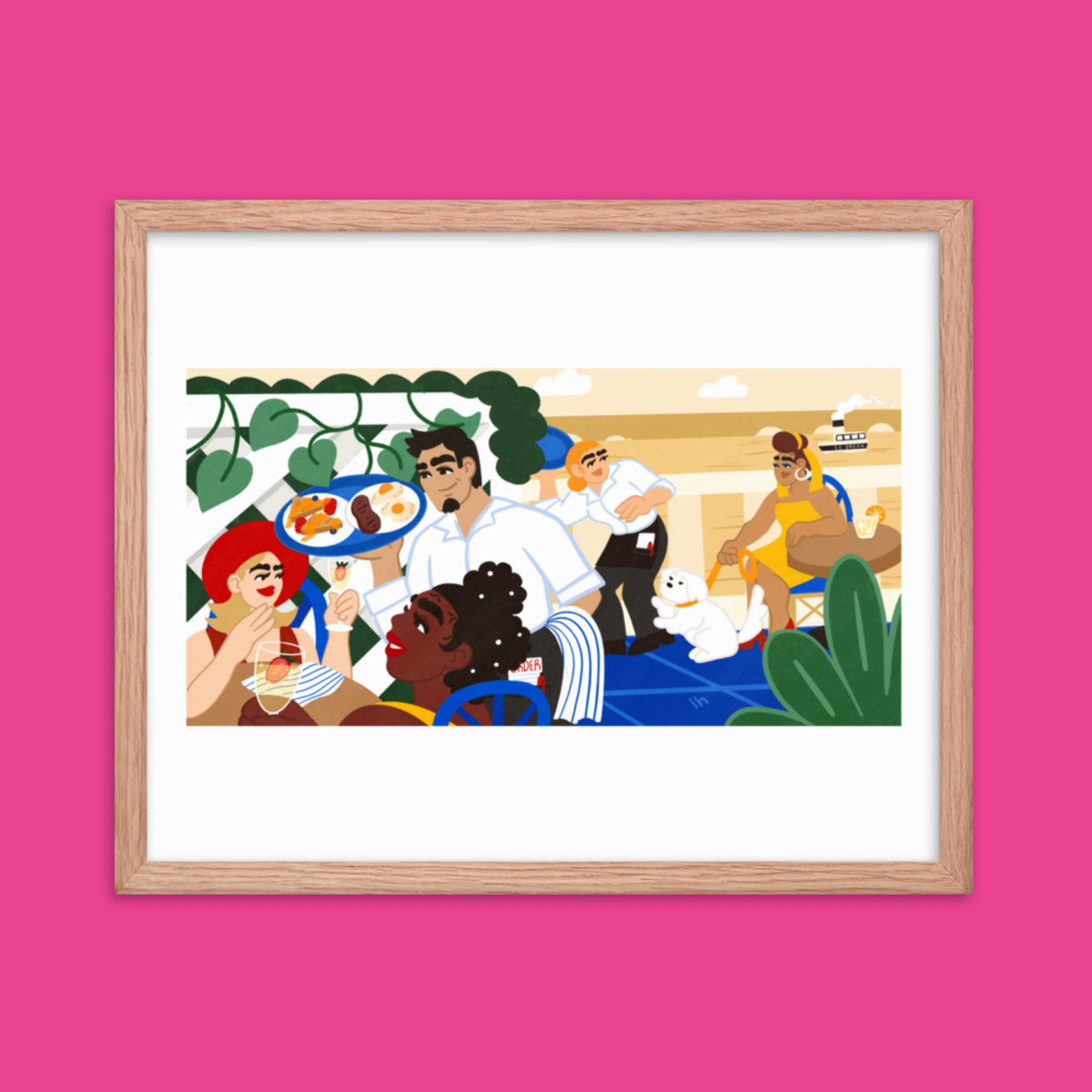 Chez Lo Lo - Framed Poster by Lo Harris