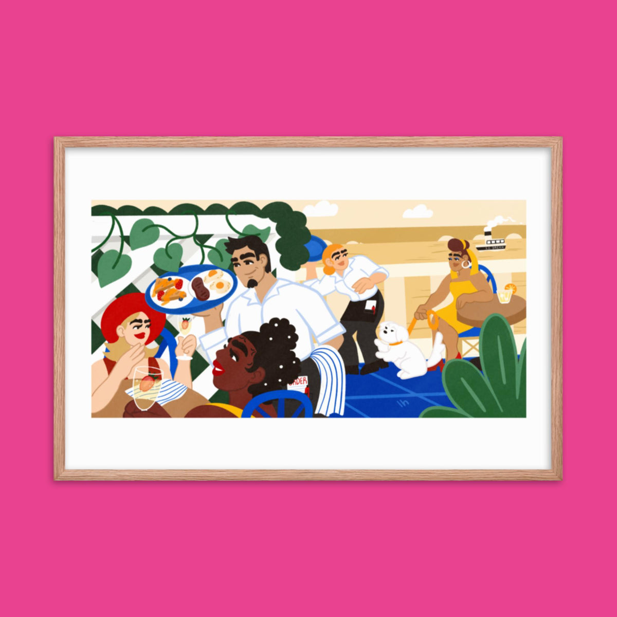 Chez Lo Lo - Framed Poster by Lo Harris