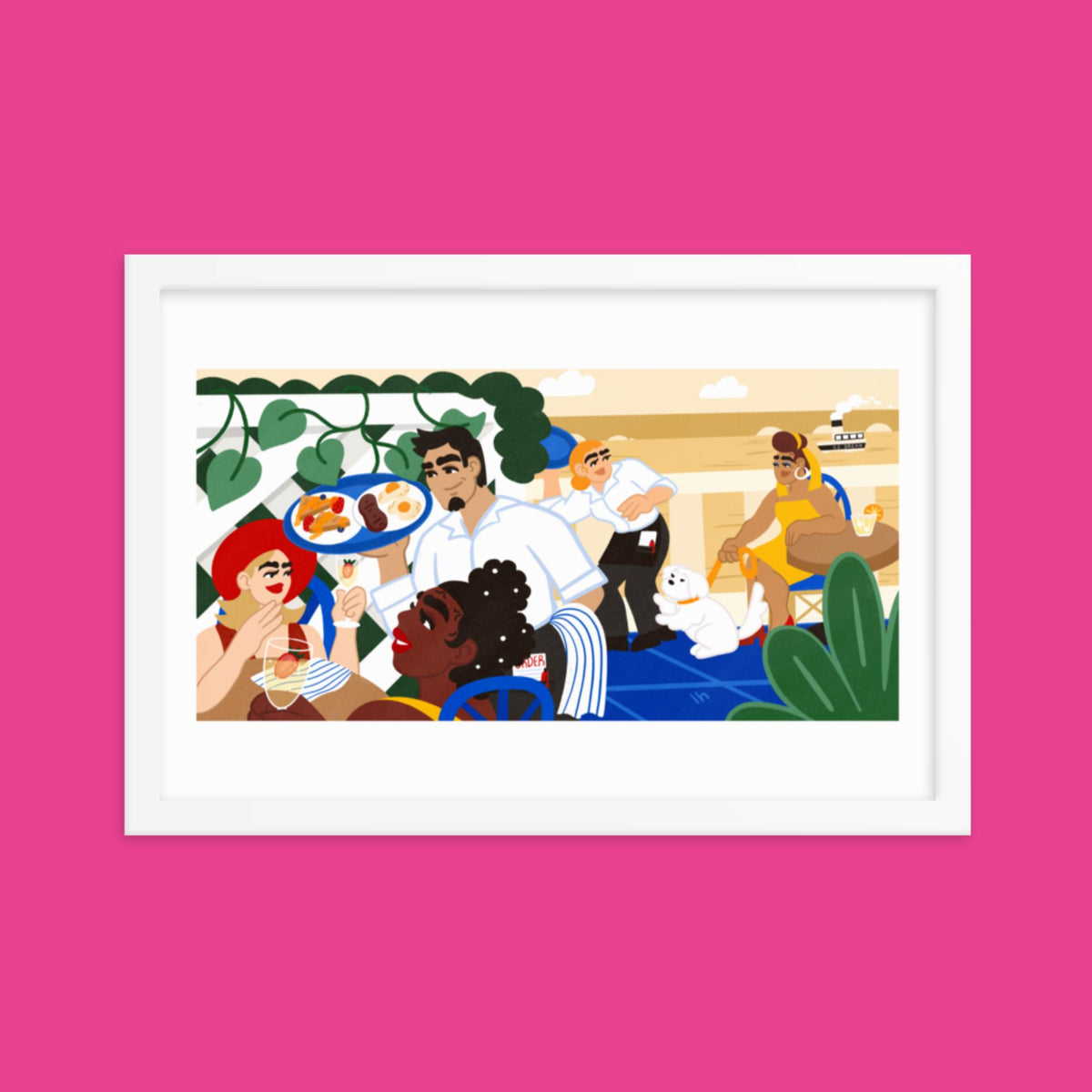 Chez Lo Lo - Framed Poster by Lo Harris