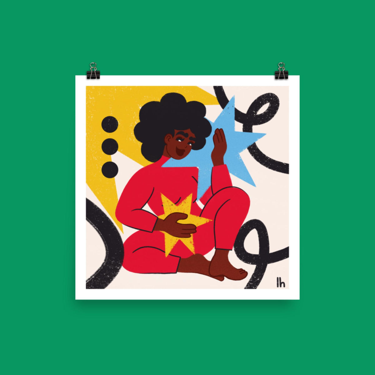 Gratitude - Bold, Vibrant Matte Poster by Lo Harris