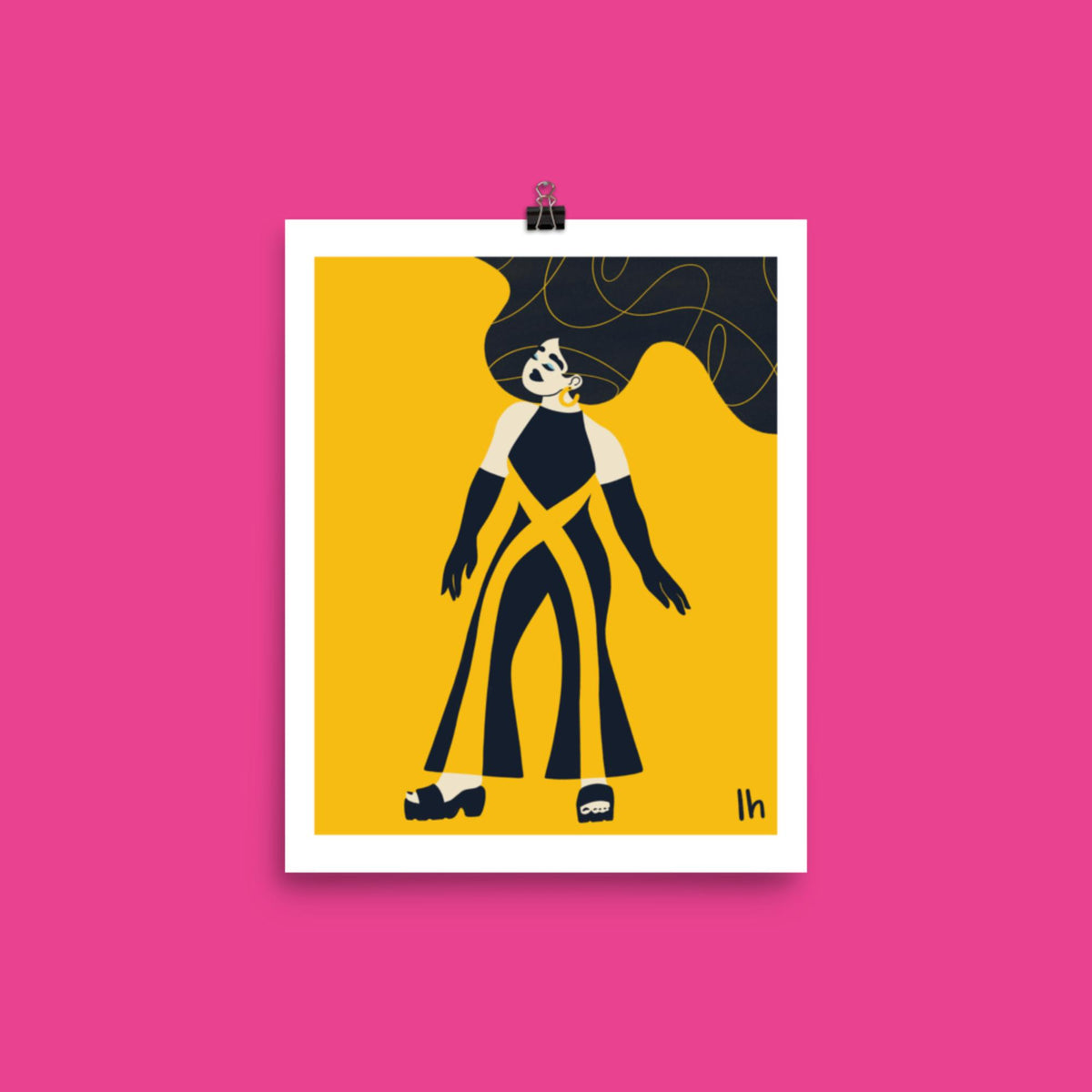 The Highest Intention - Bold, Vibrant Matte Poster by Lo Harris