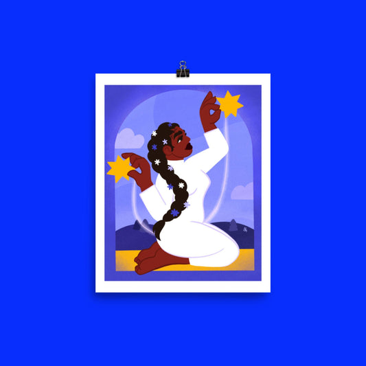 String Theory - Bold, Vibrant Matte Poster by Lo Harris