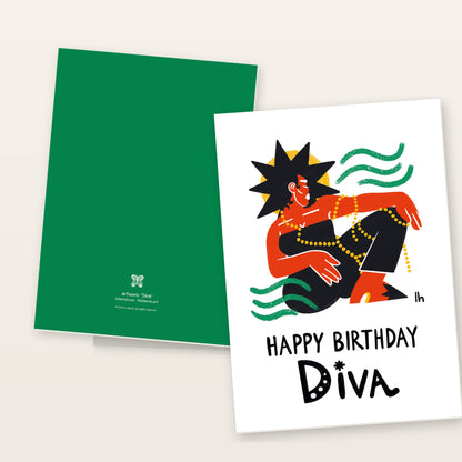 The Diva Birthday Collection — Assorted Set of 7 Greeting Cards