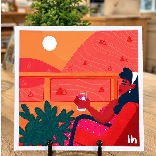 Mountain Watch — 8×8 Art Print