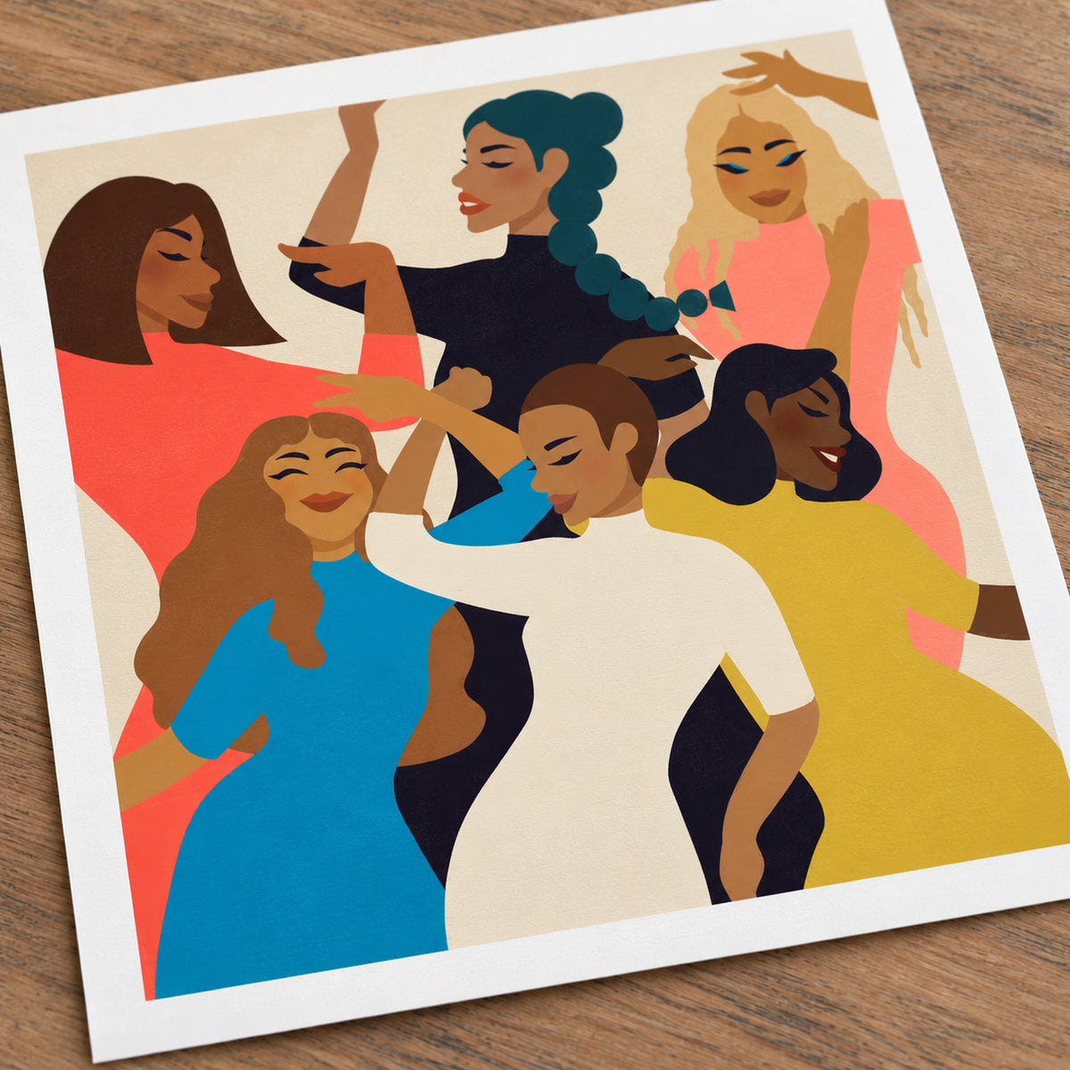 Squad Goals — 8×8 Art Print
