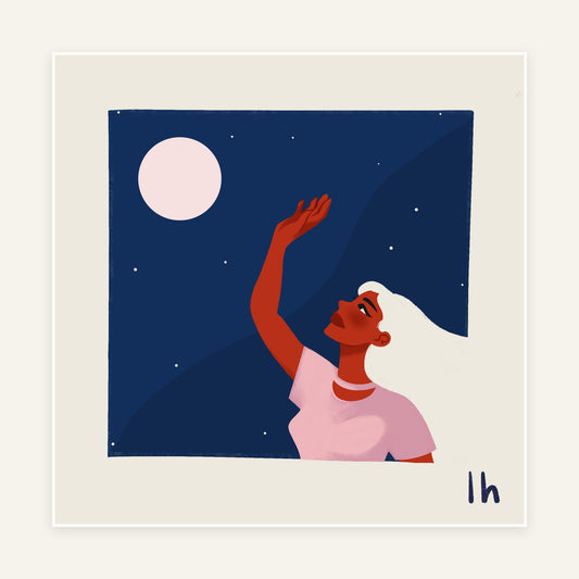The Moon — 8×8 Art Print