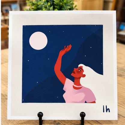The Moon — 8×8 Art Print