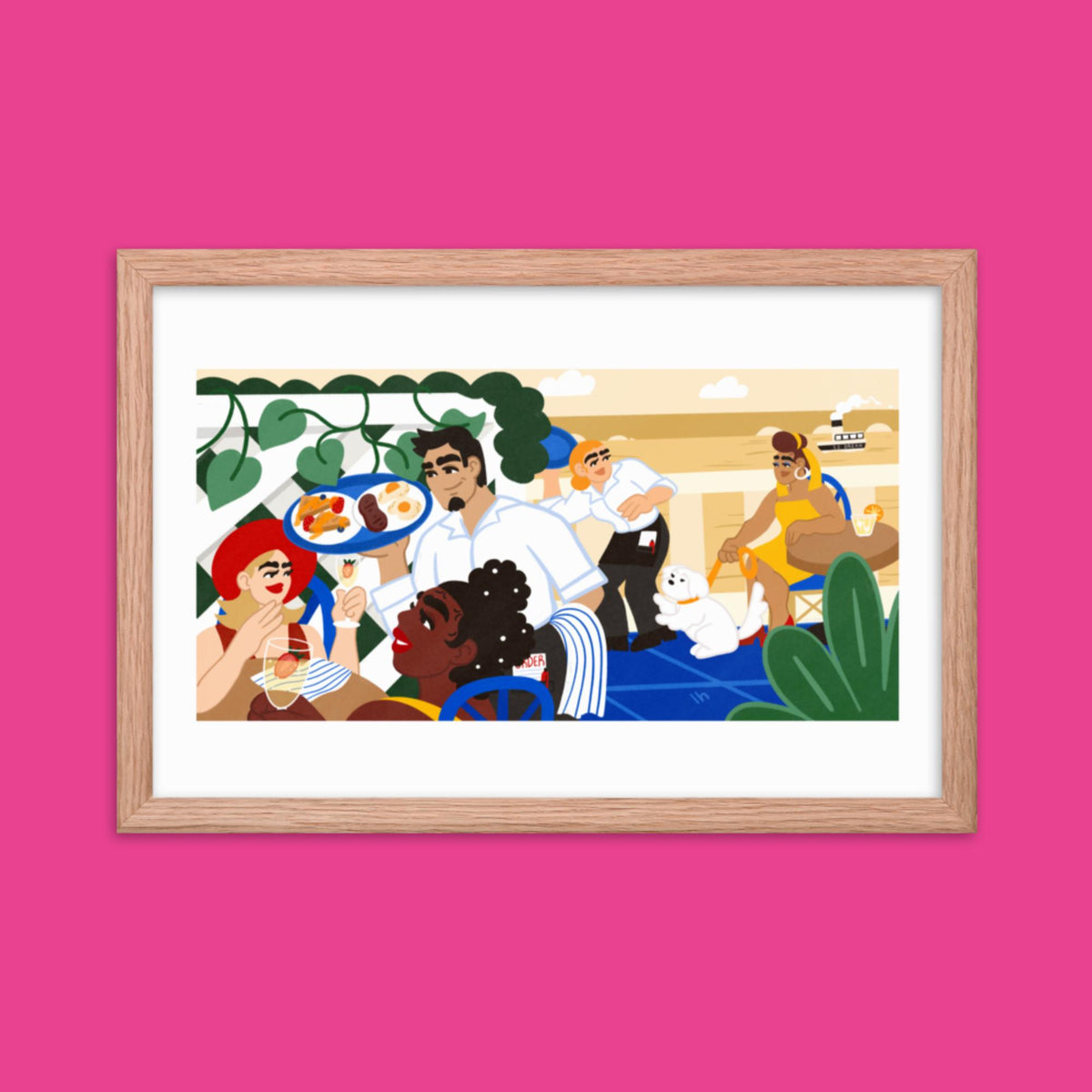 Chez Lo Lo - Framed Poster by Lo Harris