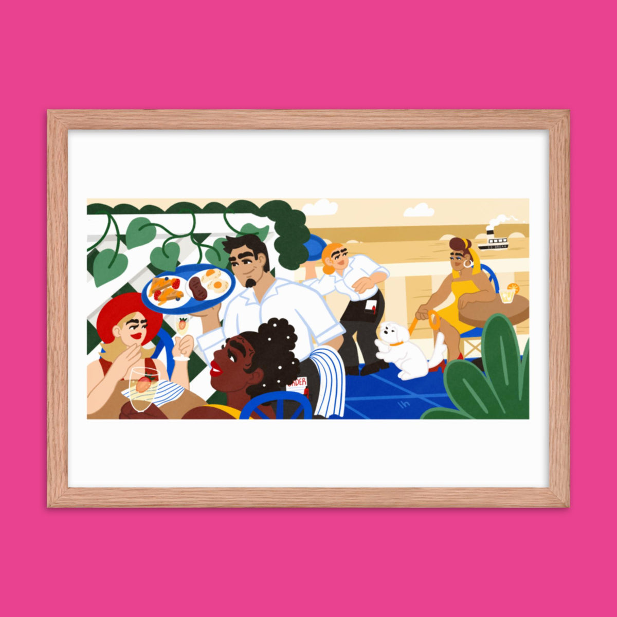 Chez Lo Lo - Framed Poster by Lo Harris