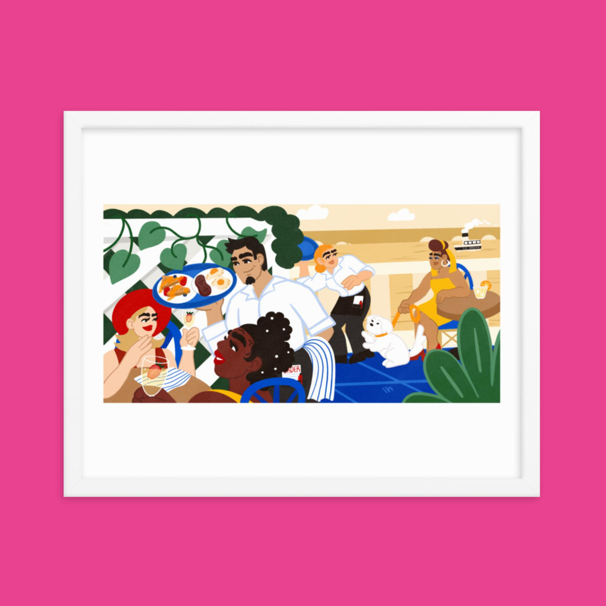 Chez Lo Lo - Framed Poster by Lo Harris