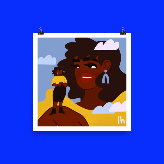 The Giant in You - Bold, Vibrant Matte Poster by Lo Harris