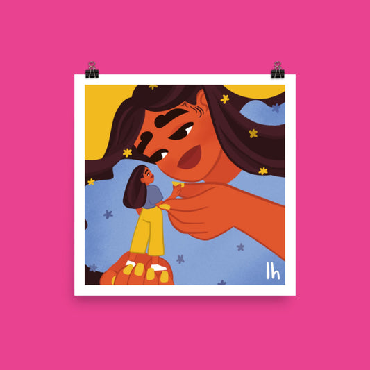 The Giant in You - Bold, Vibrant Matte Poster by Lo Harris