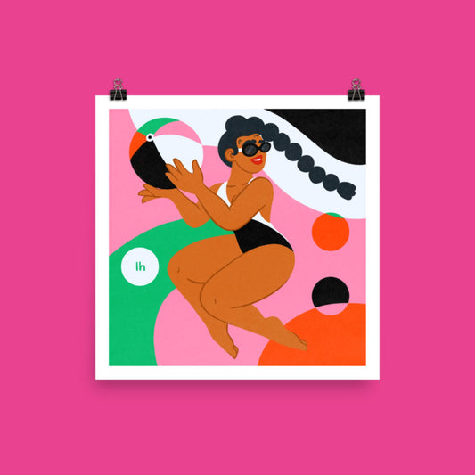 Summer Fun - Bold, Vibrant Matte Poster by Lo Harris