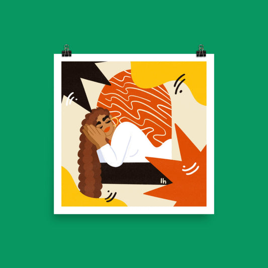 Wishing - Bold, Vibrant Matte Poster by Lo Harris
