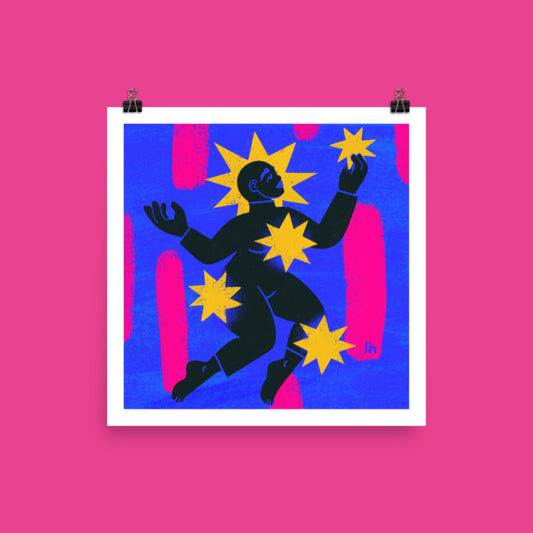Sacred Joy I - Bold, Vibrant Matte Poster by Lo Harris