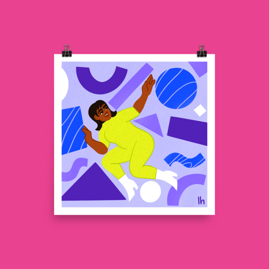 Surrounded by Possibilities - Bold, Vibrant Matte Poster by Lo Harris