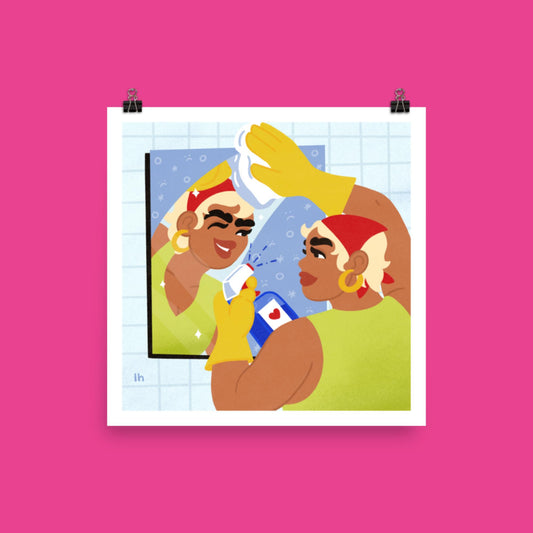Seeing Myself - Bold, Vibrant Matte Poster by Lo Harris