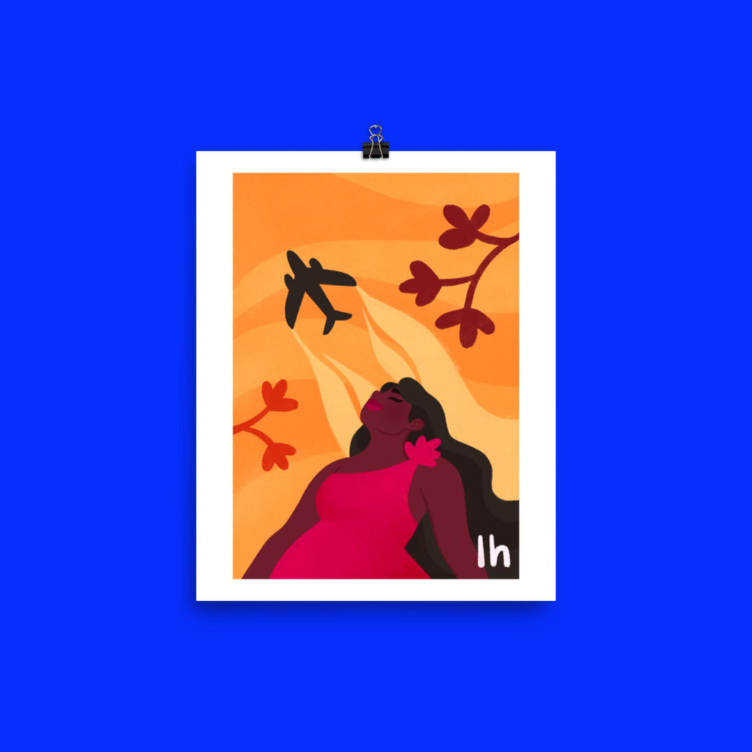 Wanderlust - Bold, Vibrant Matte Poster by Lo Harris